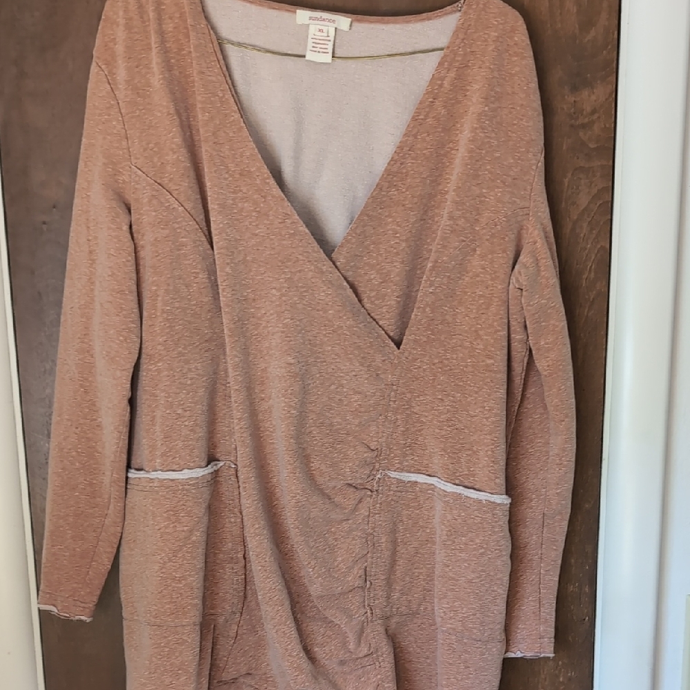 Sundance Women's Warm Brown V-Neck Hoodie